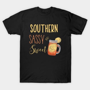 Southern Sassy and Sweet Southern Girl T-Shirt